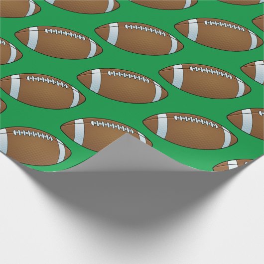 Anpassbarer Fußball Geschenkpapier (Ecke)