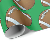 Anpassbarer Fußball Geschenkpapier (Rolleneckpunkt)