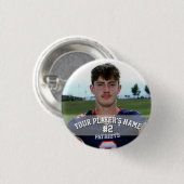 Anpassbarer Fußball-/Sportbutton Button (Vorne & Hinten)