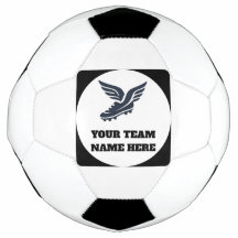 Anpassbarer Fußball-Team-Logo mit Flügel-Schuh