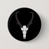 Anpassbarer Gabelbock-Schädel Button (Vorderseite)
