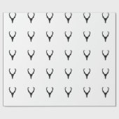 Anpassbarer Gabelbock-Schädel Geschenkpapier (Flach)