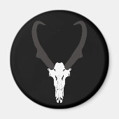 Anpassbarer Gabelbock-Schädel Magnet (Vorne)