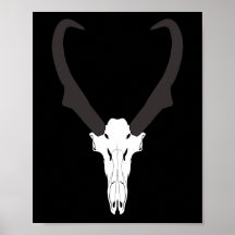 Anpassbarer Gabelbock-Schädel