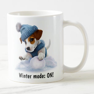 Anpassbarer gemütlicher Jack Russell Terrier Schne Kaffeetasse