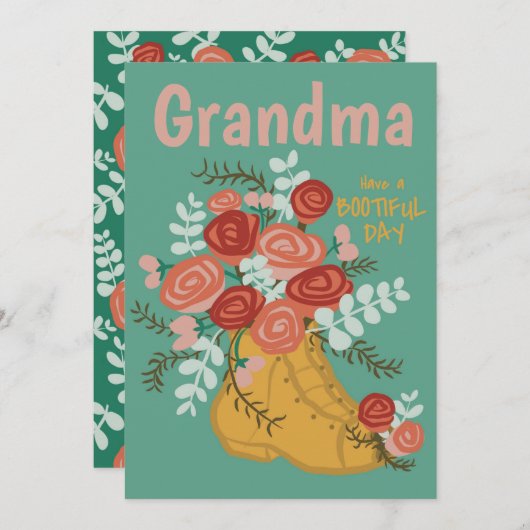 Anpassbarer Geschäftstag - Grußkarte Feiertagskarte (Vorne/Hinten)