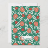 Anpassbarer Geschäftstag - Grußkarte Feiertagskarte (Rückseite)