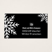 Anpassbarer Geschenkgutschein für Business Winter (Vorderseite)