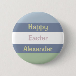 Anpassbarer glücklicher Ostertext Button