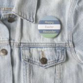Anpassbarer glücklicher Ostertext Button (Beispiel)