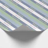 Anpassbarer glücklicher Ostertext Geschenkpapier (Ecke)