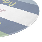 Anpassbarer glücklicher Ostertext Schneidebrett (Ecke)