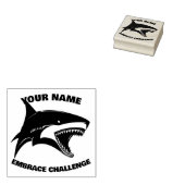 Anpassbarer Hai Gummistempel (Stempel)