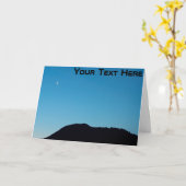 Anpassbarer Halbmond Karte (Gelbe Blume)