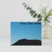 Anpassbarer Halbmond Postkarte (Stehend Vorderseite)