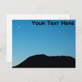 Anpassbarer Halbmond Postkarte (Vorne/Hinten)