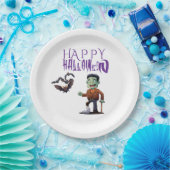 Anpassbarer Halloween-Spaß Pappteller (Party)