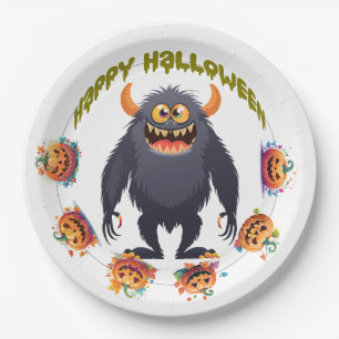 Anpassbarer Halloween-Spaß Pappteller