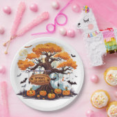 Anpassbarer Halloween-Spaß Pappteller (Party)