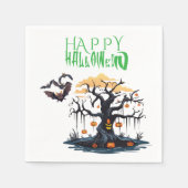 Anpassbarer Halloween-Spaß Serviette (Vorderseite)