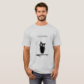 Anpassbarer Halloween-T - Shirt mit Cartoon-Eule (Vorne ganz)