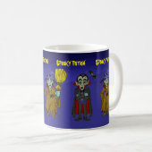 Anpassbarer Halloweentränke Hexenassistent Cartoon Kaffeetasse (VorderseiteRechts)