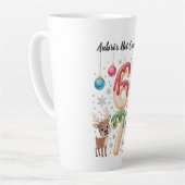 Anpassbarer Heißer Kakao-Becher – Süßes Weihnachts Milchtasse (Linke Ecke)