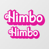 Anpassbarer Himbo Fensteraufkleber (Blatt)