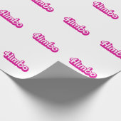 Anpassbarer Himbo Geschenkpapier (Ecke)