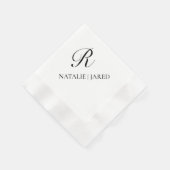 Anpassbarer Hochzeitscocktail Napkin Serviette (Ecke)