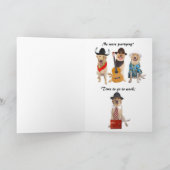 Anpassbarer Hund/Labrador-Abschluss Karte (Innenseite)