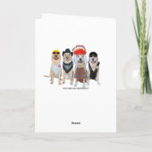 Anpassbarer Hund/Labrador-Kartenvorrat Karte (Rückseite)