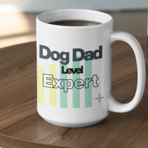 Anpassbarer Hundepapa-Level Experte Kaffeetasse