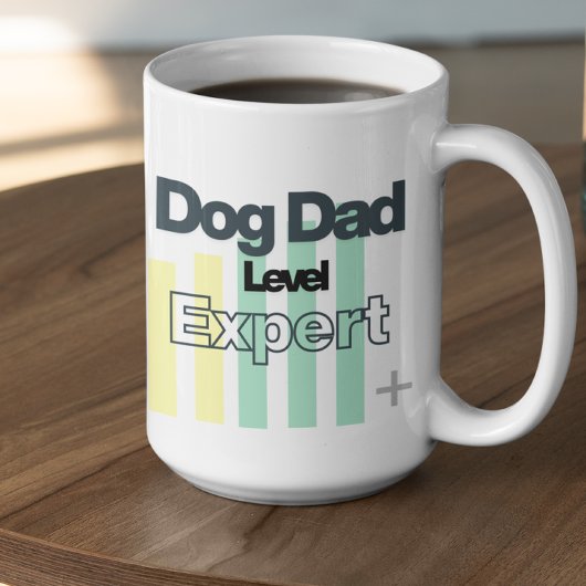 Anpassbarer Hundepapa-Level Experte Kaffeetasse