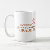 Anpassbarer Ich bewerte es Lehrer Kaffeebecher Kaffeetasse (Links)