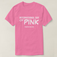 Anpassbarer internationaler Tag der Pinkfärbung