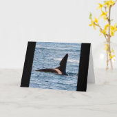 Anpassbarer John Coe Killerwal Westküste Orca Karte (Gelbe Blume)