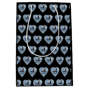 Anpassbarer John Coe Orca Schwertwal Schwarz Mittlere Geschenktüte