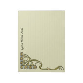 Anpassbarer Jugendstil-Editor CC0403 Notizblock (Rotiert)