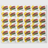 Anpassbarer JUNETEENTH Geschenkpapier (Flach)