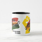 Anpassbarer JUNETEENTH Tasse (Zentrum)