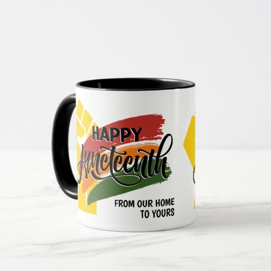 Anpassbarer JUNETEENTH Tasse (Vorderseite Links)
