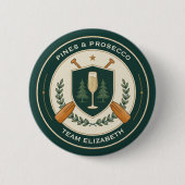 Anpassbarer Junggesellinnenabschied im Camp Button (Vorderseite)