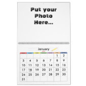 Anpassbarer Kalender 2012 (Jan 2027)