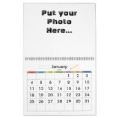 Anpassbarer Kalender 2012 (Jan 2026)