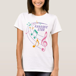 Anpassbarer Karaoke Music Star T - Shirt