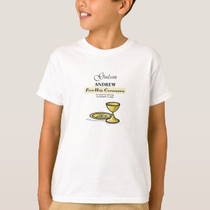 Anpassbarer Kelch zur Erstkommunion des Patenkinde T-Shirt