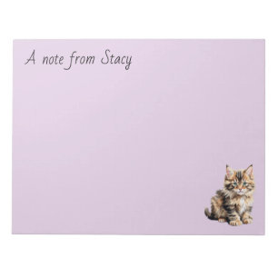 Anpassbarer Kitten Notepad Notizblock