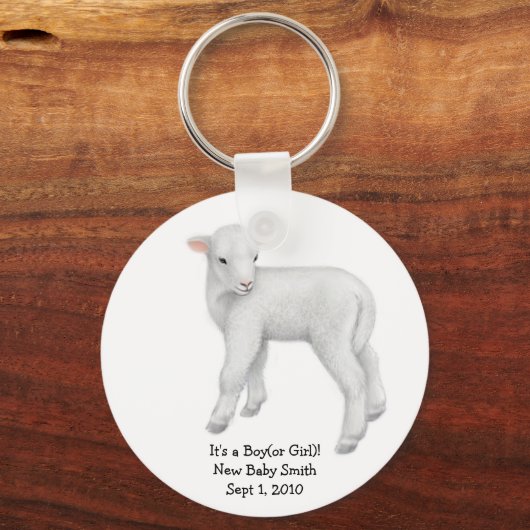 Anpassbarer Lamm-Schlüsselanhänger Schlüsselanhänger (Vorderseite)