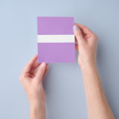 ANPASSBARER Lavendel und weißer Flyer (Gruppe)